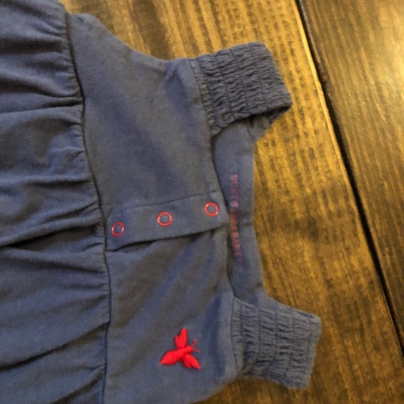 Burts Bee's bubble roper with ruffles 6-9 months - Picture 2 of 4